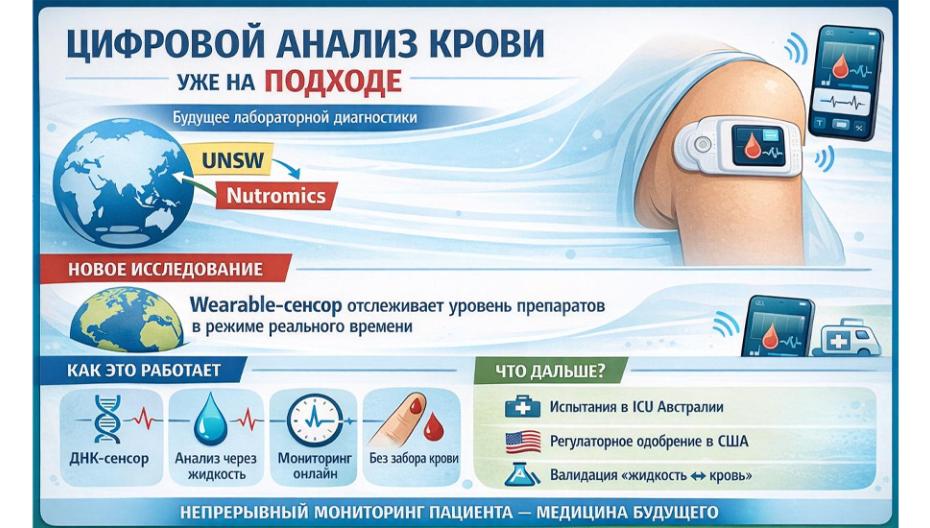 🩸 Цифровой анализ крови становится реальностью