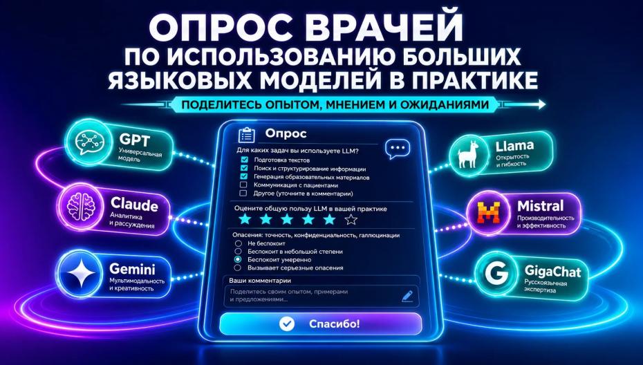 Приглашаем принять участие в опросе об использовании больших языковых моделей
