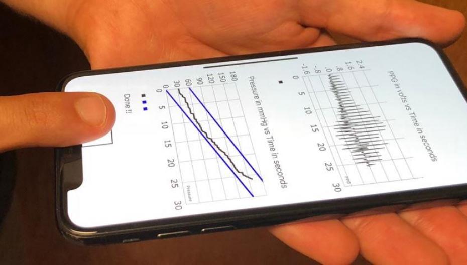 Измерять давление, используя iPhone