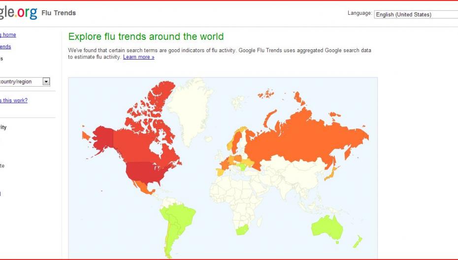 Google закрыла сайт, отслеживающий распространение гриппа