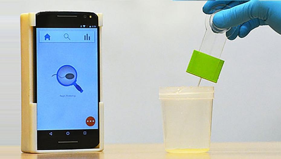 Портативное устройство на базе смартфона для контроля мужской фертильности
