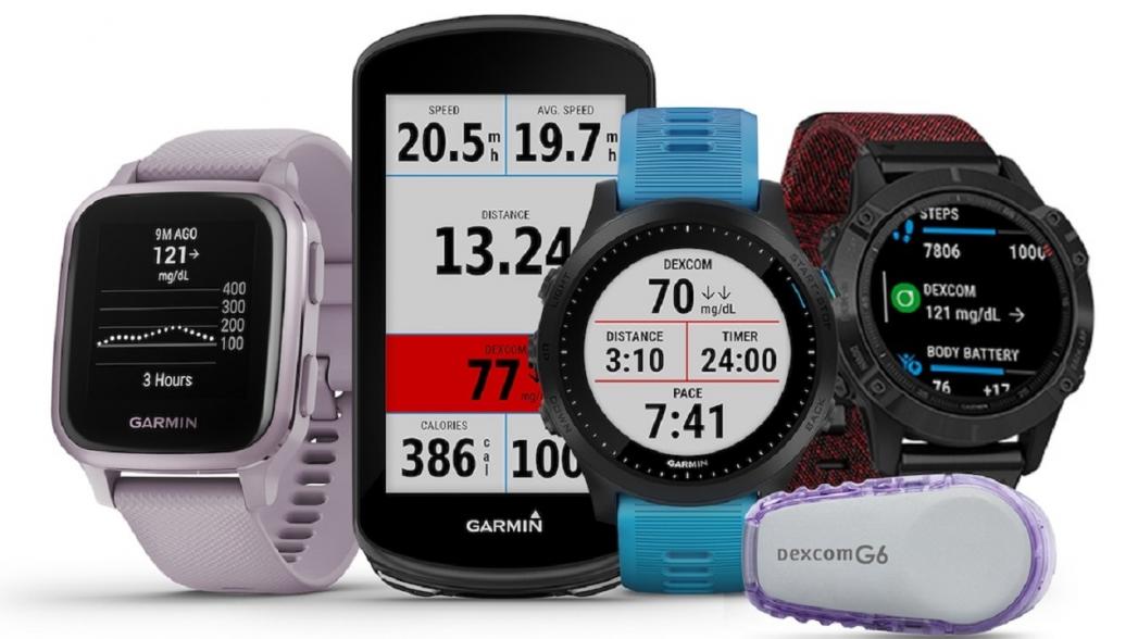 Garmin интегрирует в свои "умные" часы данные о диабете из системы Dexcom G6 CGM 