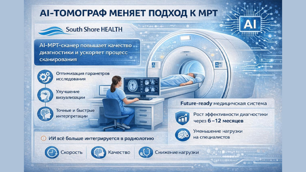 🧠 ИИ-томограф меняет подход к МРТ