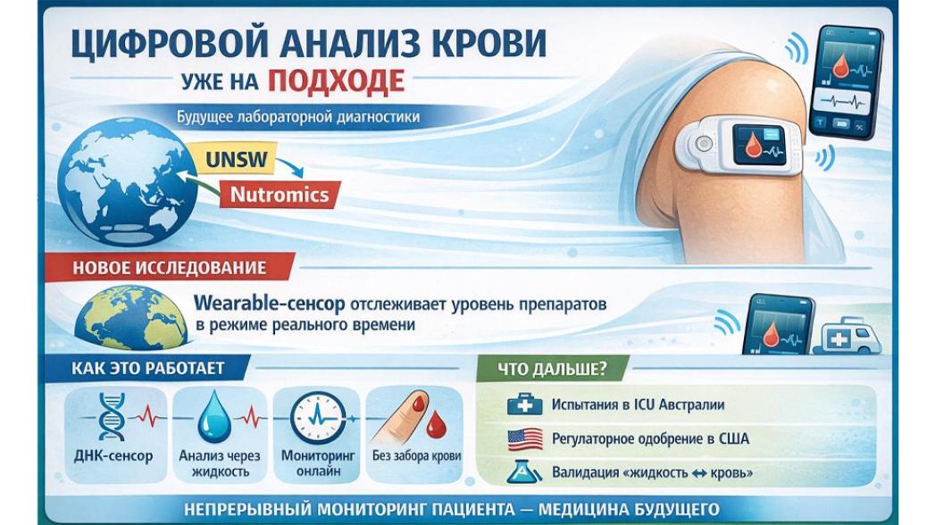 🩸 Цифровой анализ крови становится реальностью