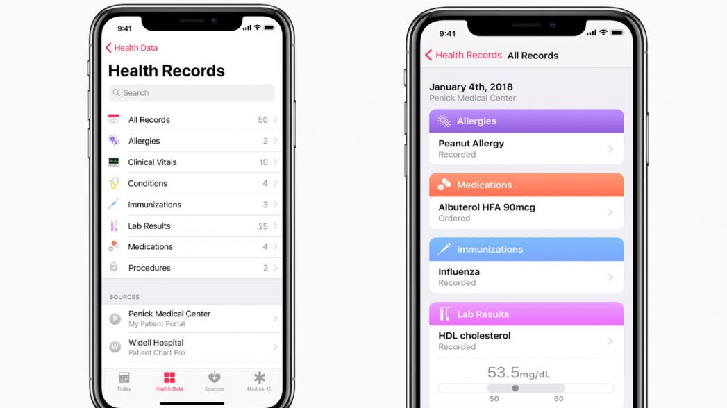 Apple Health Records теперь доступны для всех медицинских организаций с совместимыми ЭМК